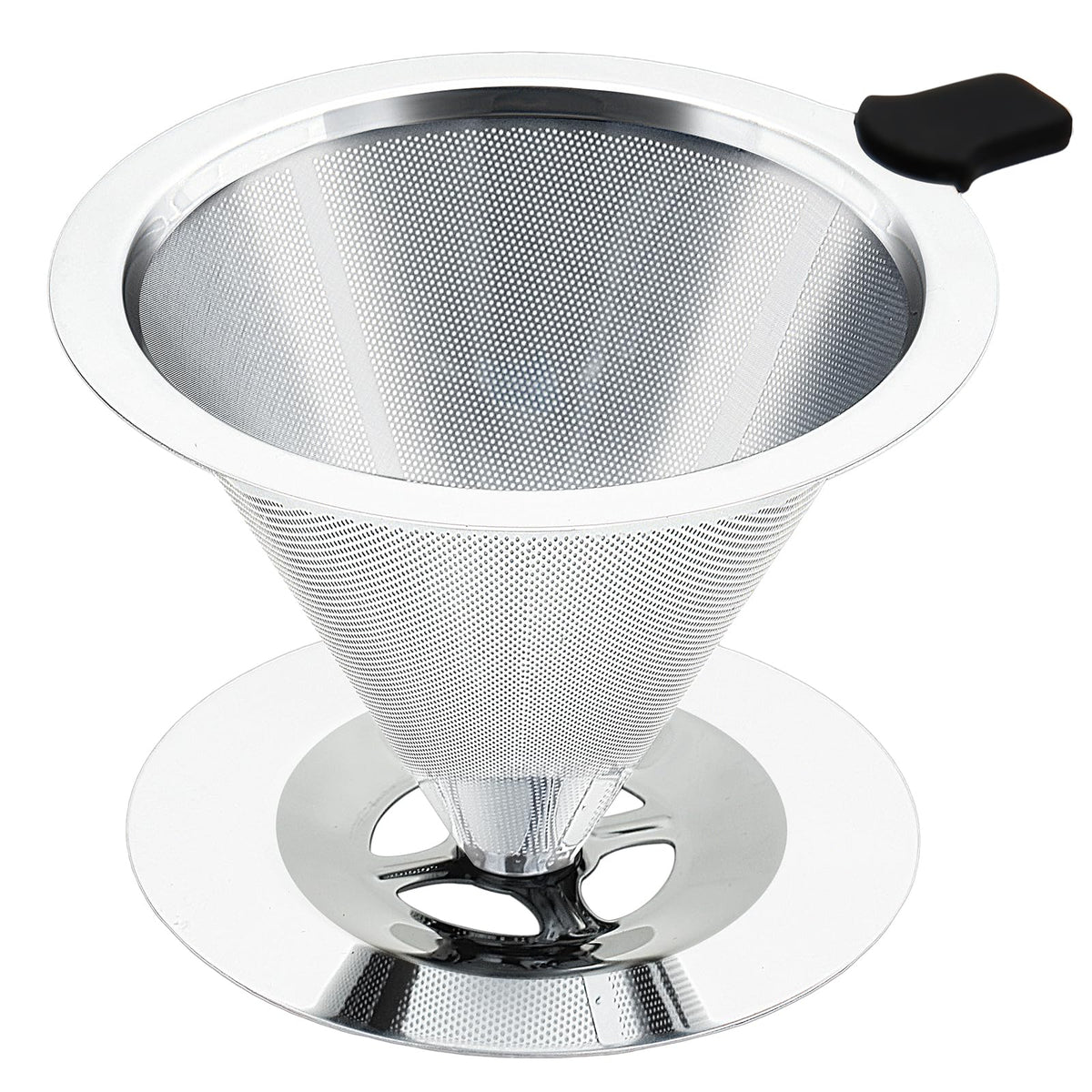 Pour Over Coffee Dripper with Reusable Stainless Steel Filter E9386