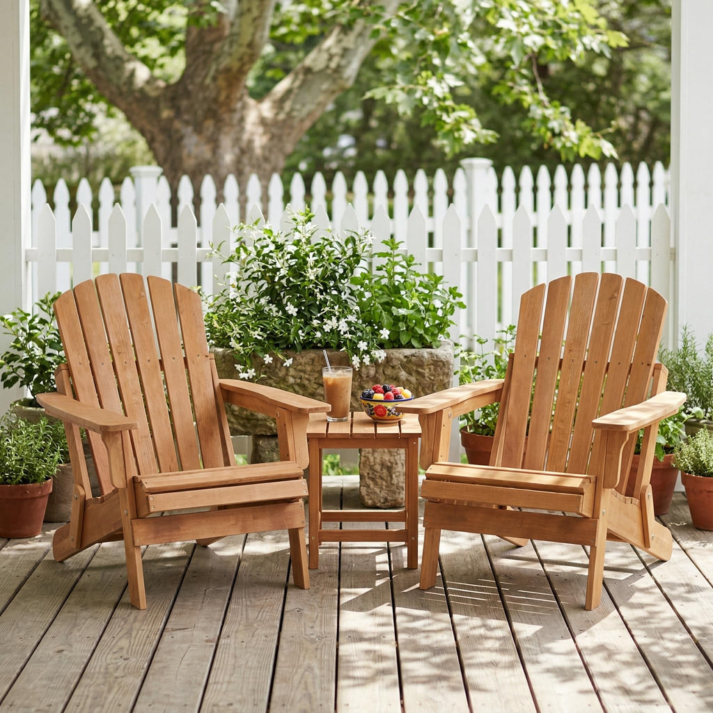 100 lbs Capacity Solid Wood Adirondack Chair F667321