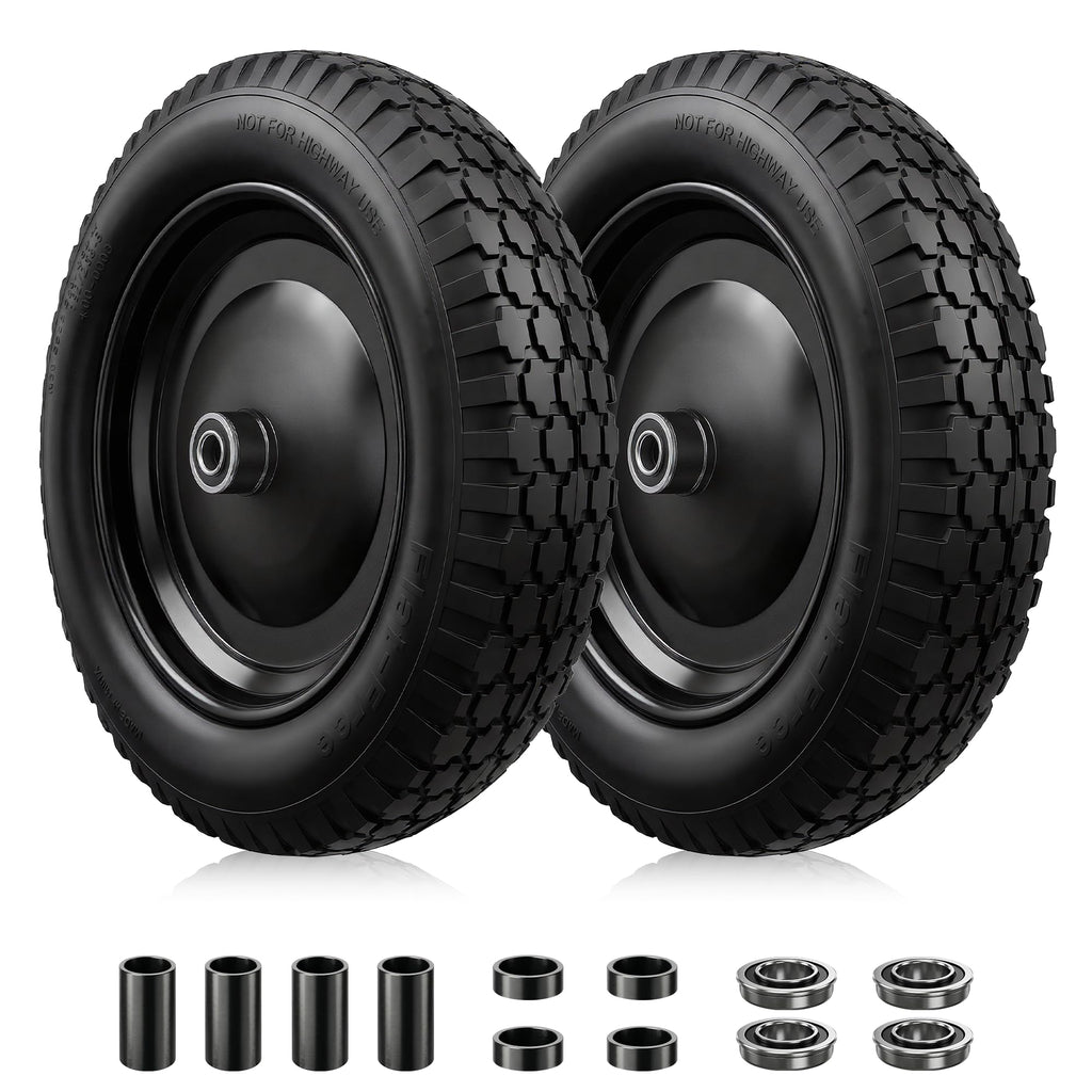 4.80/4.00-8 Flat Free Wheelbarrow Tire and Wheel C82592