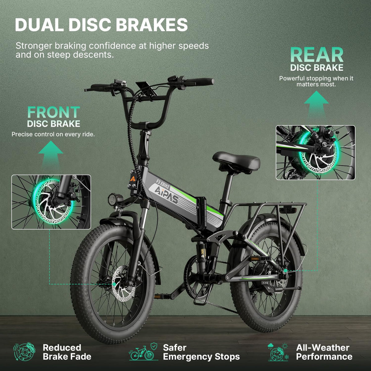 Folding Electric Bike 20" Fat Tire Y3116