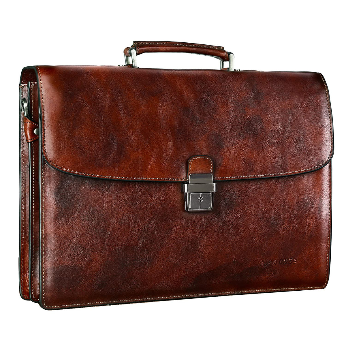 Full Grain Leather Briefcase Y597