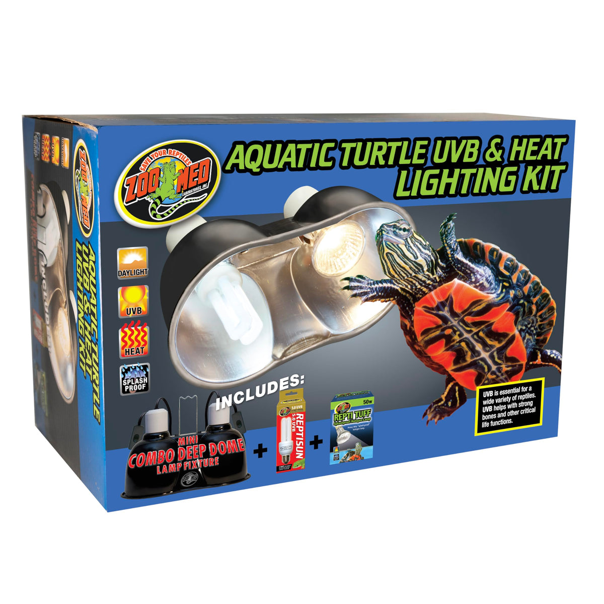 Aquatic Turtle Heat UVB Light Kit M4433
