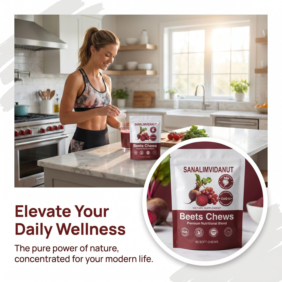 Beet Chews 4-in-1, 60 Count E801805