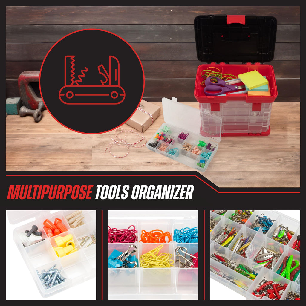 Portable Tool Box Small Parts Organizer with Drawers Z922908
