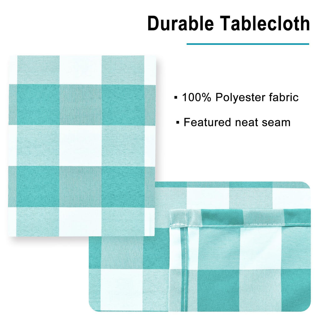 Square Checkered Tablecloth 30 x 30 Inch I334
