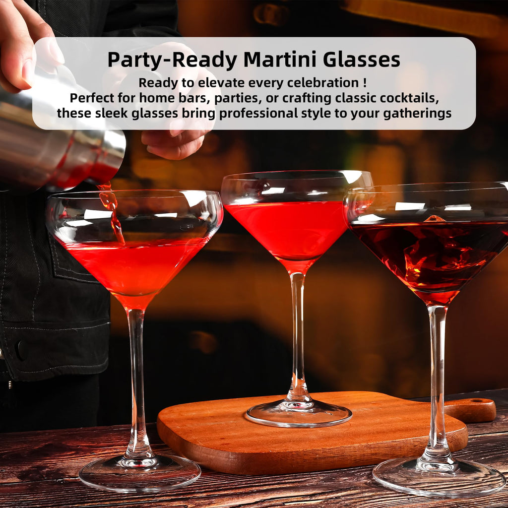 12Oz Martini Glasses Set of 6 O334