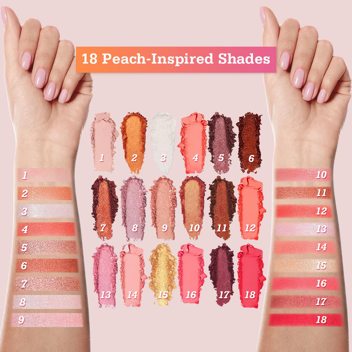 18-Shade Eyeshadow Palette J293445