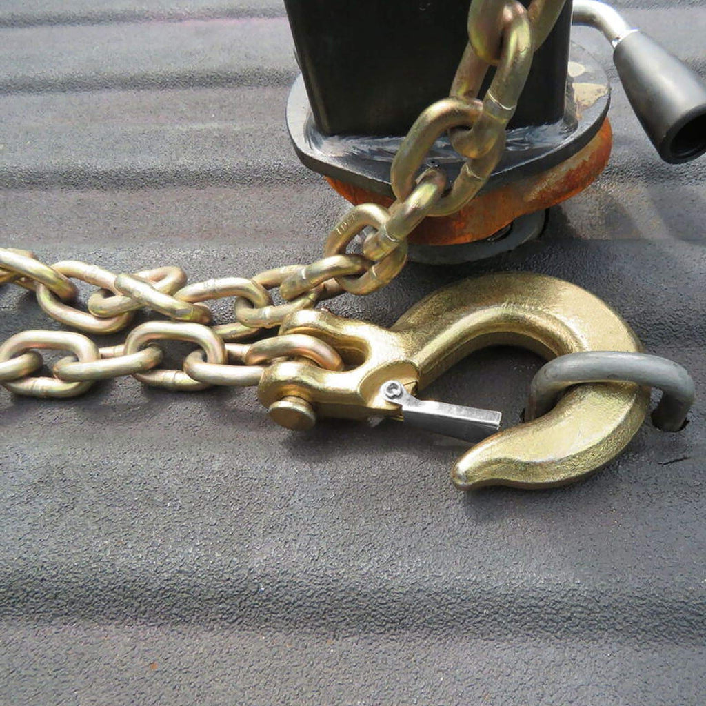 3/8 Inch Clevis Slip Hook with Safety Latch, 18000 Lb Capacity U970537