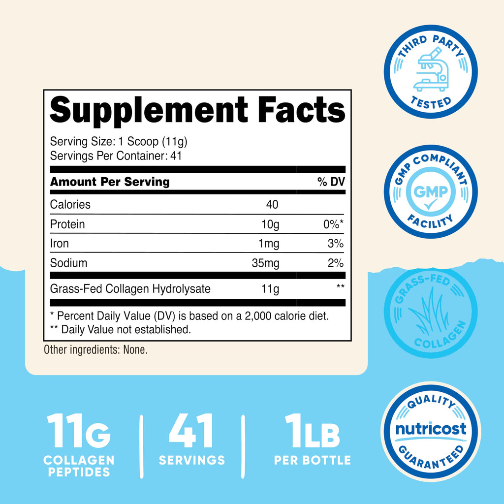 Collagen Peptides Powder 1LB B7934