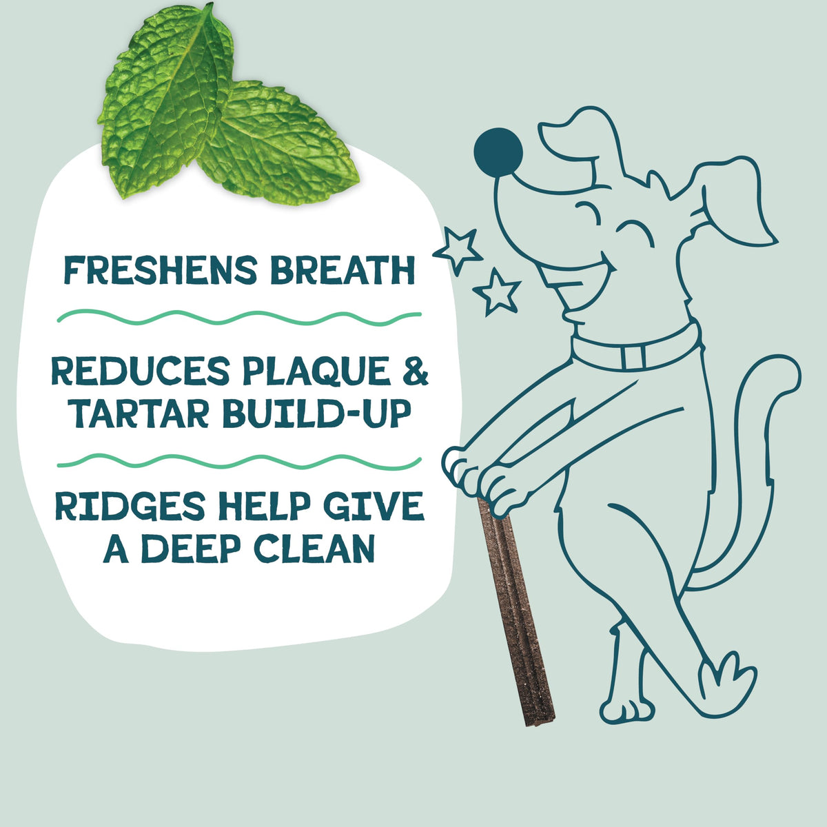 Mighty Mint Dental Chews for Dogs 18ct D704992