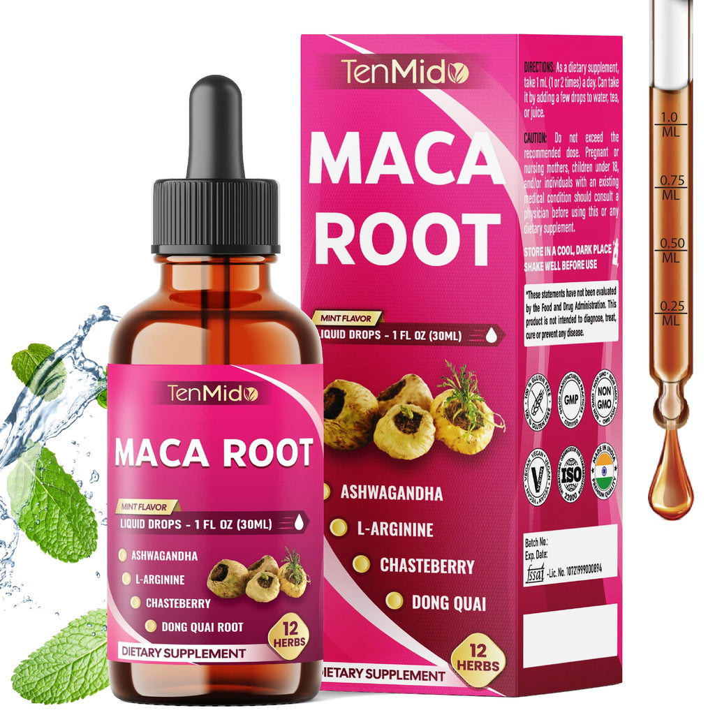Maca Root Liquid Drops with Ashwagandha 1 Fl Oz Z46476
