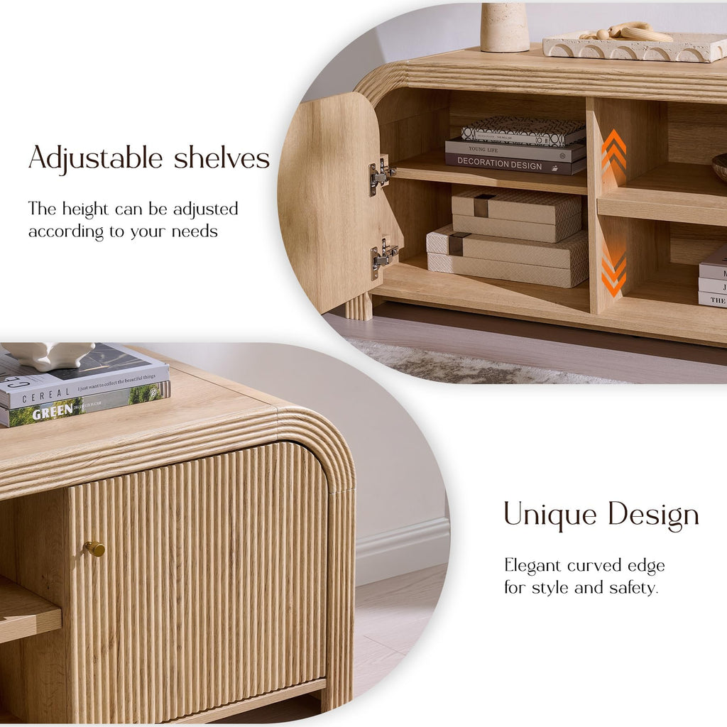 70" Fluted TV Stand with Storage L754113