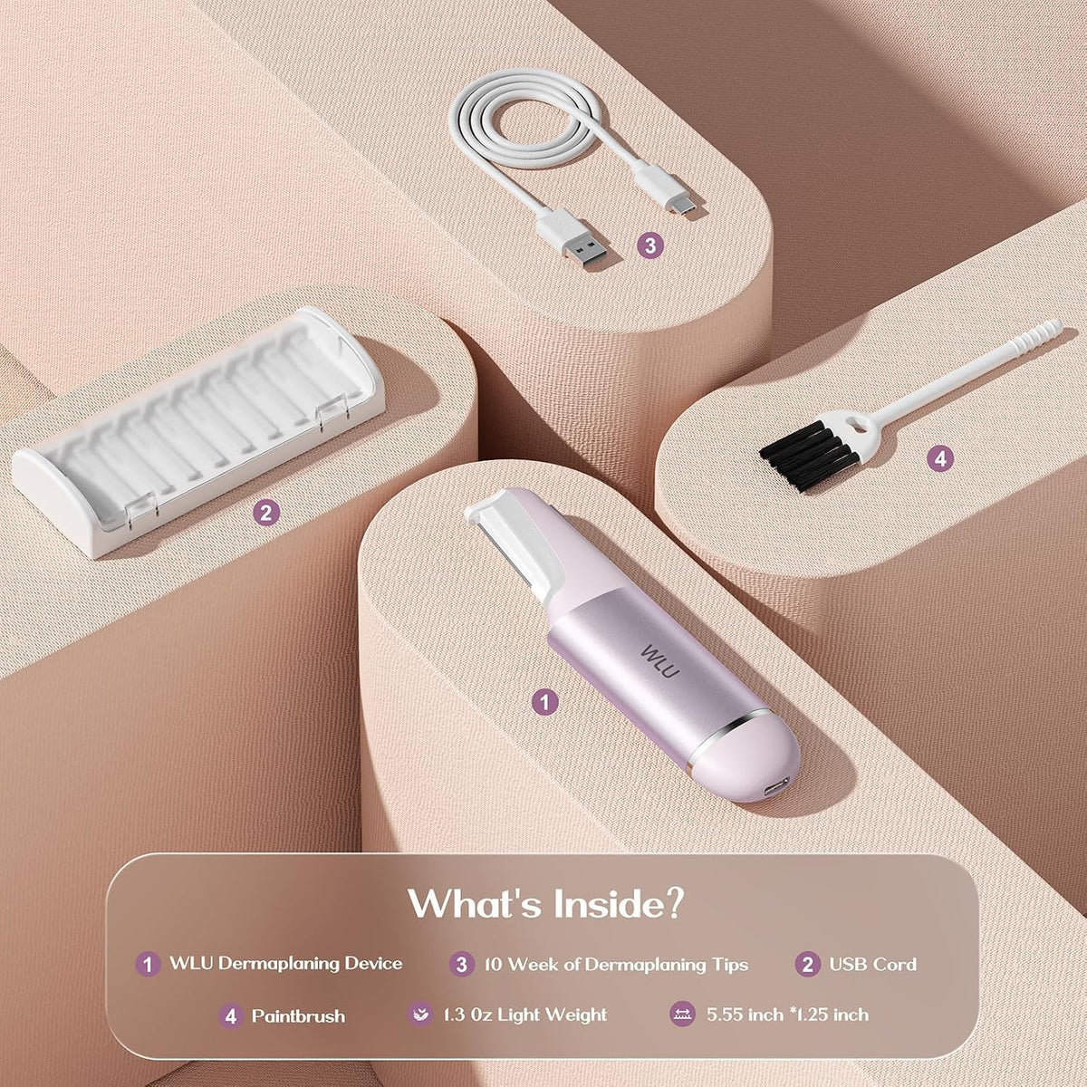 Lavender Purple Facial Razor J575560