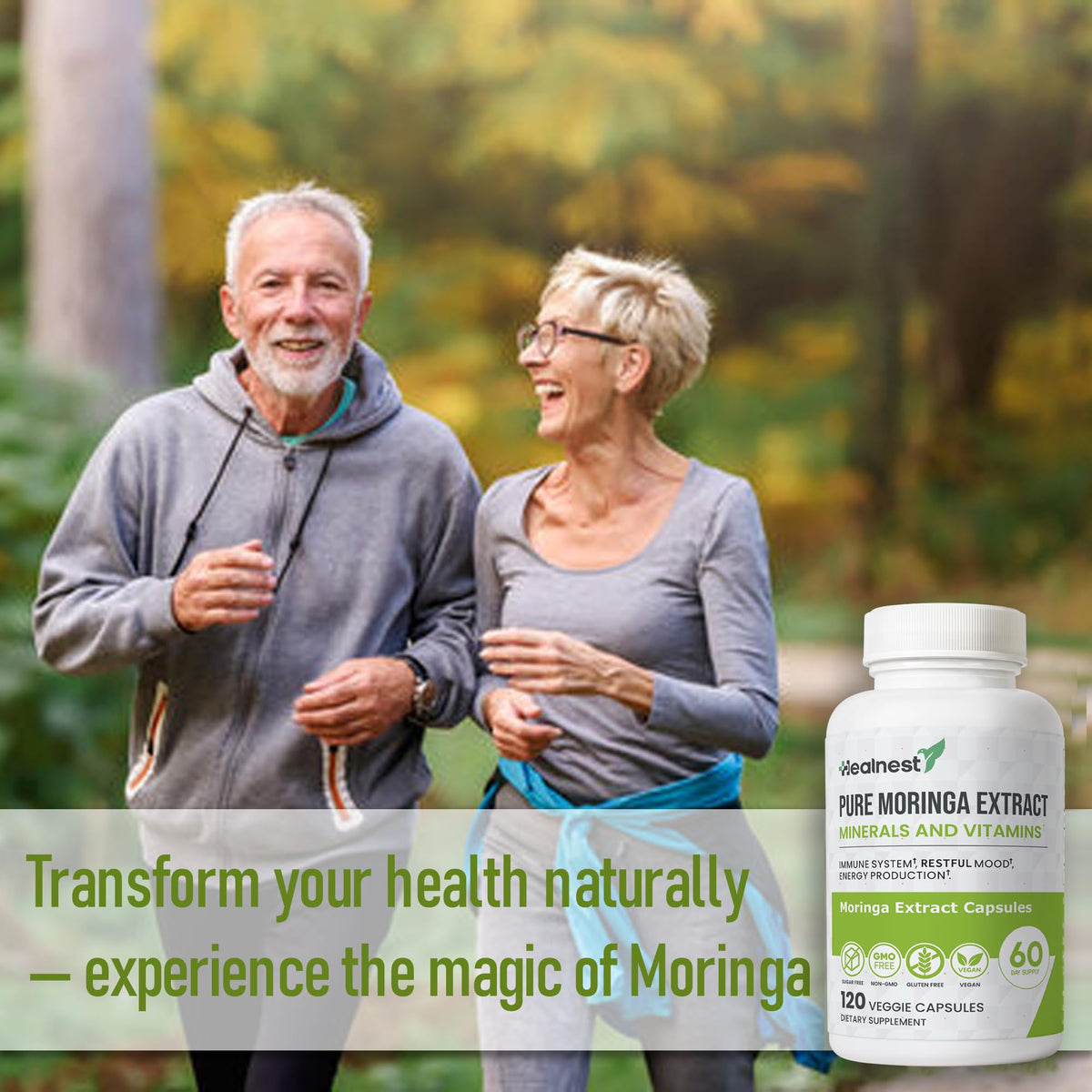 Moringa Extract Capsules 20:1 120 Capsules Vegan F3950