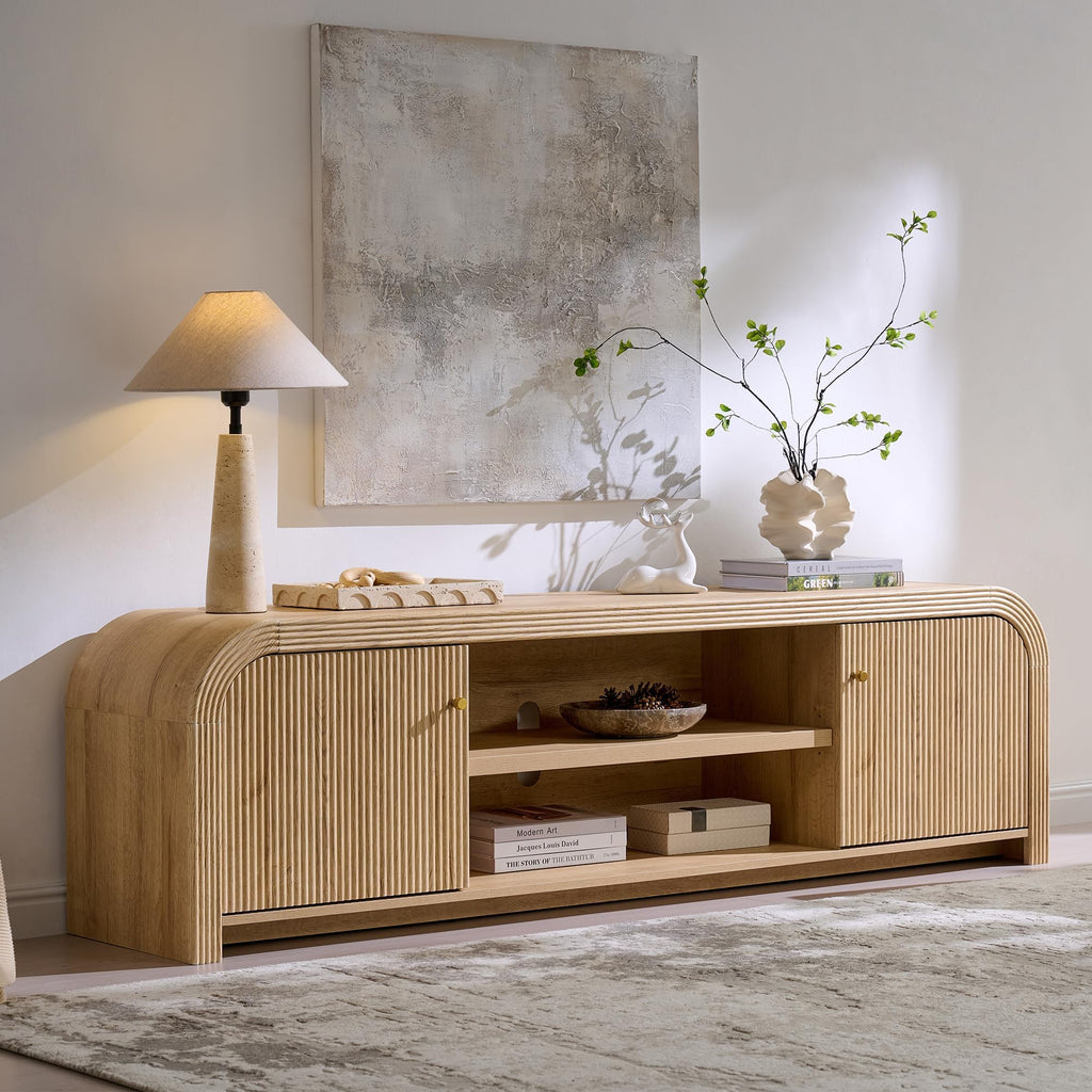 70" Fluted TV Stand with Storage L754113
