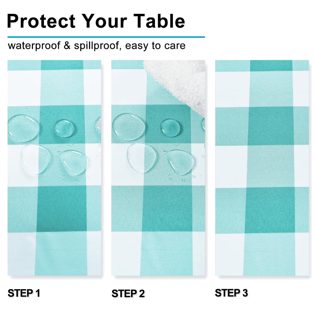 Square Checkered Tablecloth 30 x 30 Inch I334