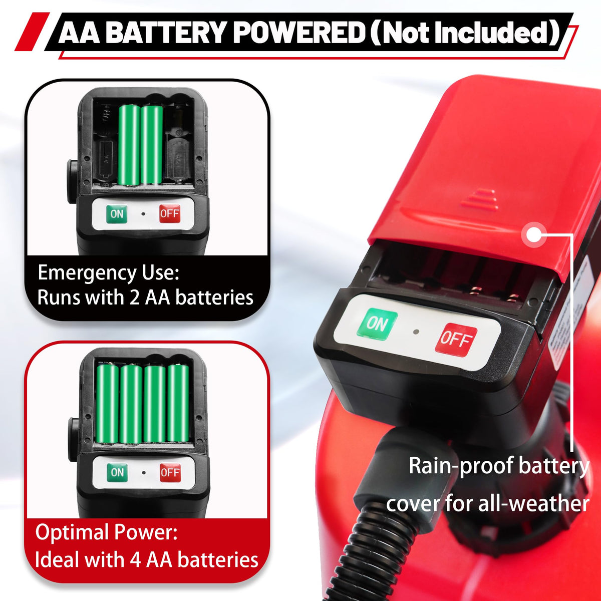 Battery Powered Fuel Transfer Pump with Automatic Stop Nozzle C149