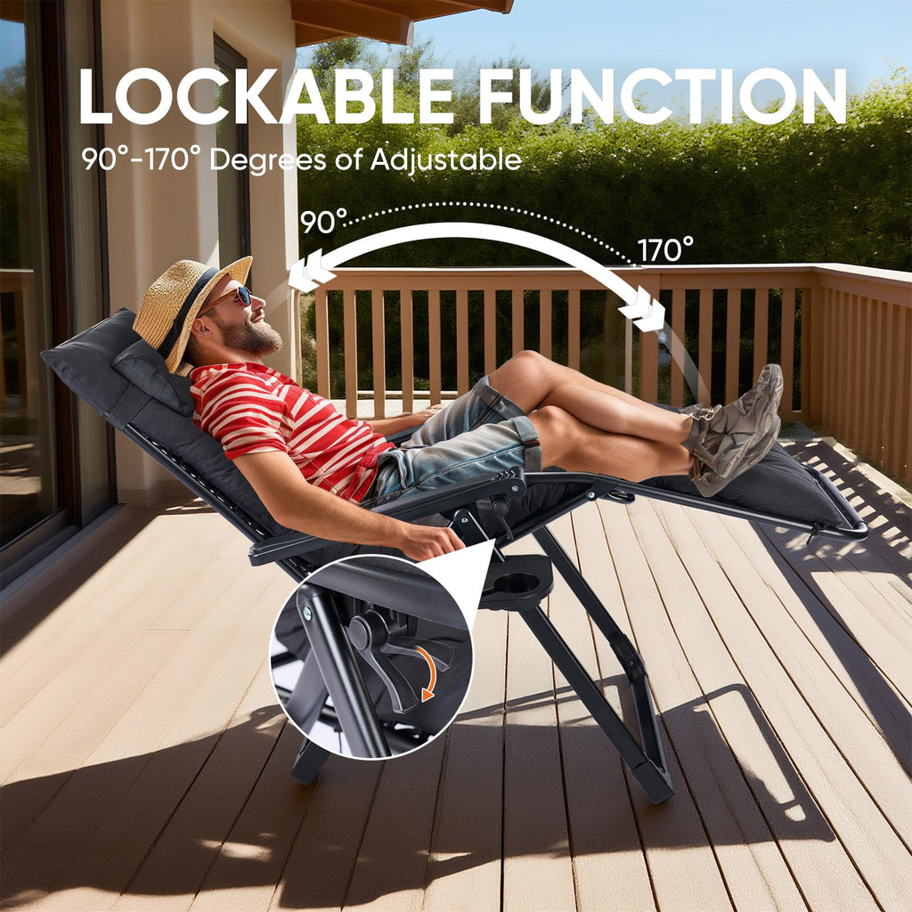 Zero Gravity Chair with Cup Holder Tray T384710