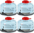 Isobutane Propane Camping Fuel Canister 3.53oz 4 Packs U3797