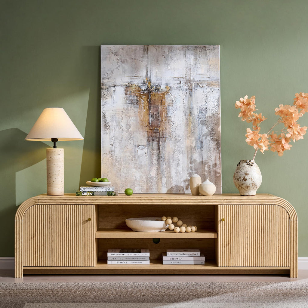 70" Fluted TV Stand with Storage L754113