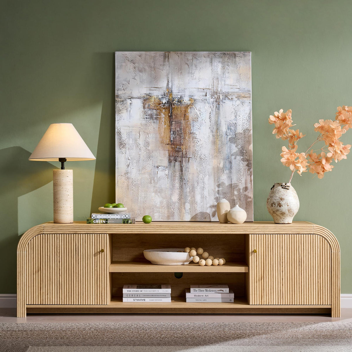 70" Fluted TV Stand with Storage L754113