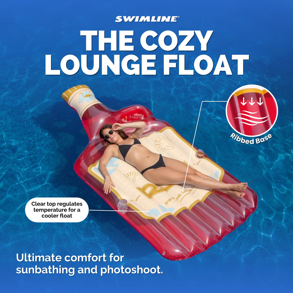 Inflatable Swimming Pool Float Lounger Raft Mattress F195536