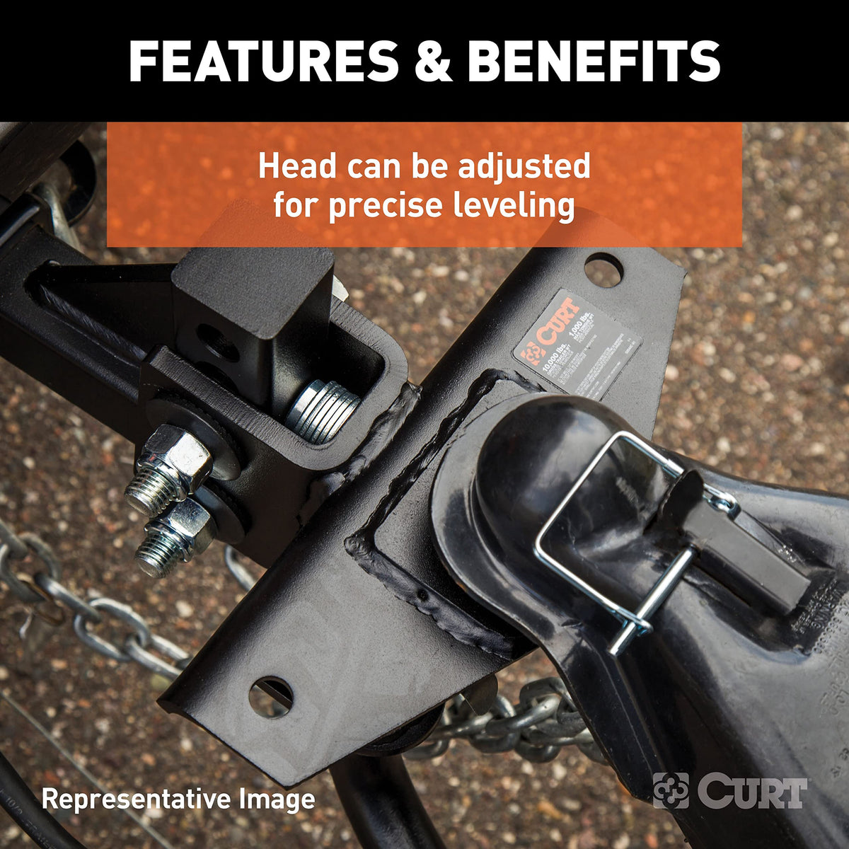 Round Bar Weight Distribution Hitch with Sway Control N875