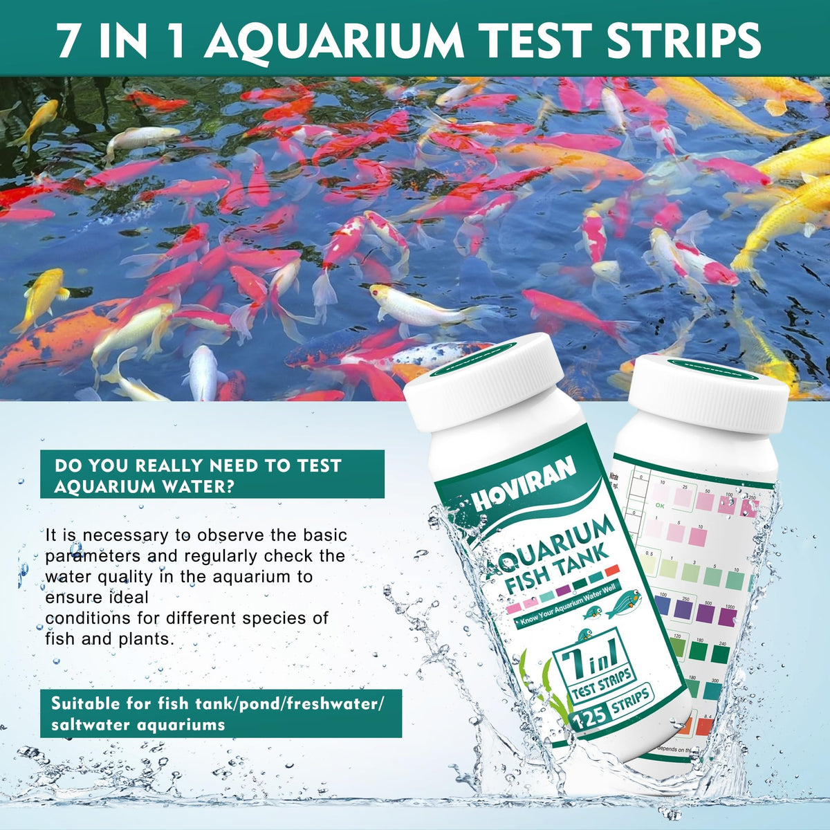 Aquarium Test Strips 125 Strips N5982
