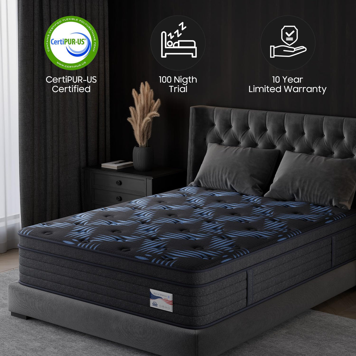 10 Inch Full Medium Firm Hybrid Mattress in a Box I377191