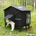 Weatherproof Elevated Insulated Outdoor Cat House F818