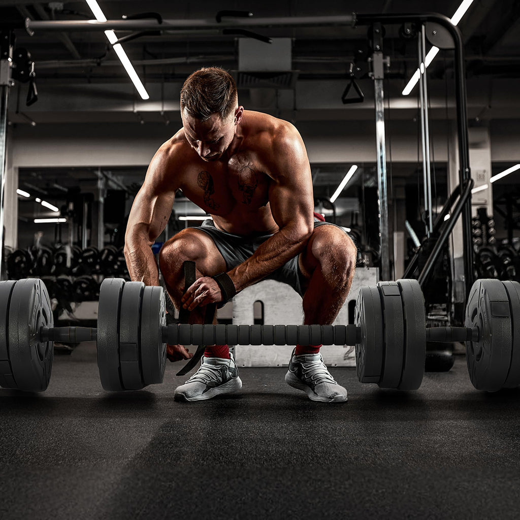 Adjustable Dumbbell Set 60 Lbs Black Q88042