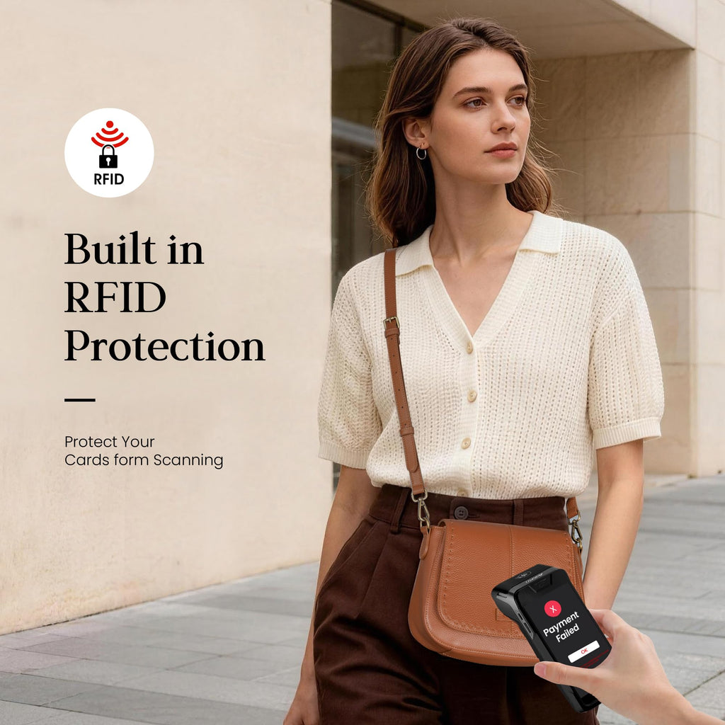 Genuine Leather RFID Blocking Crossbody Bag G457439