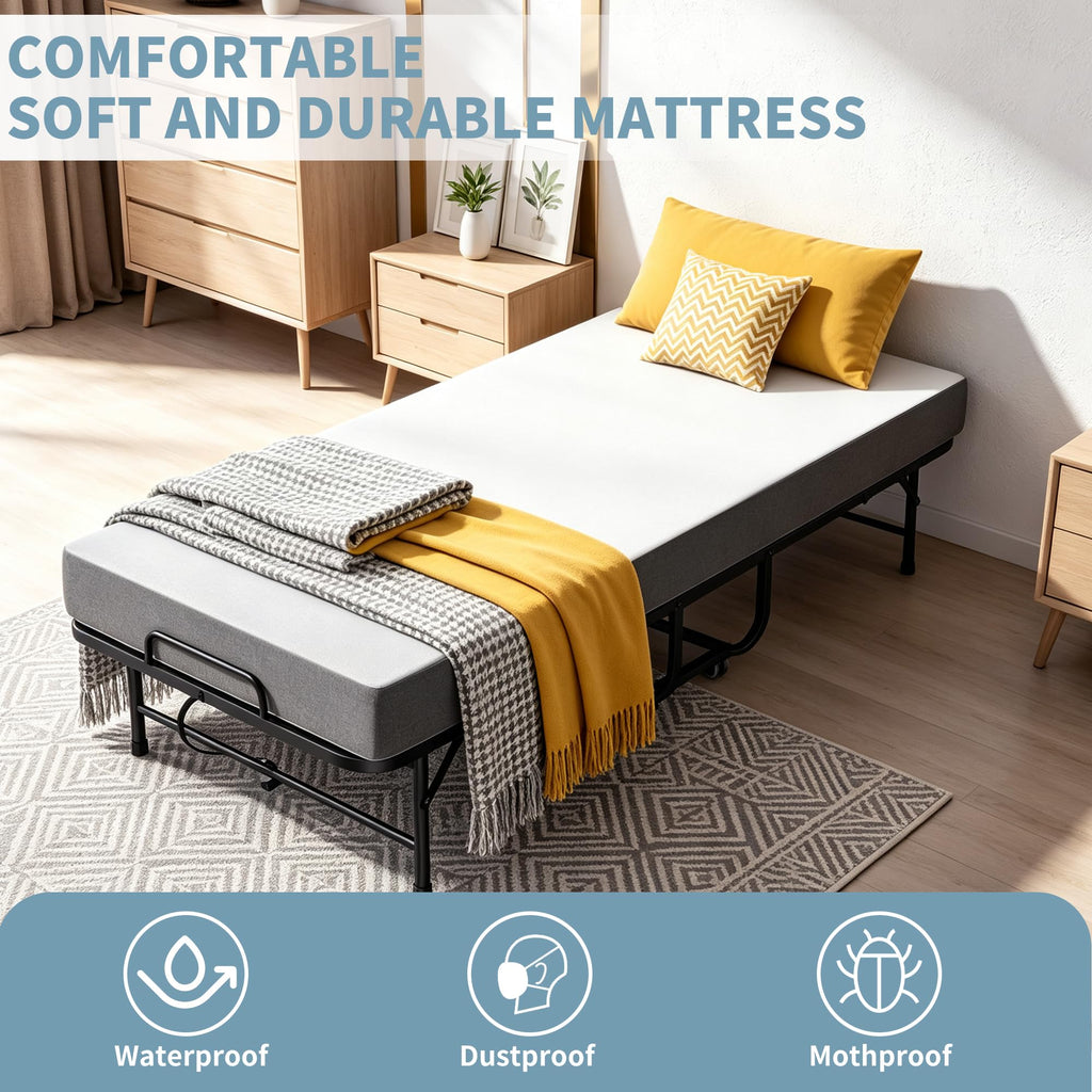Folding Bed with 5 Inch Mattress R764843