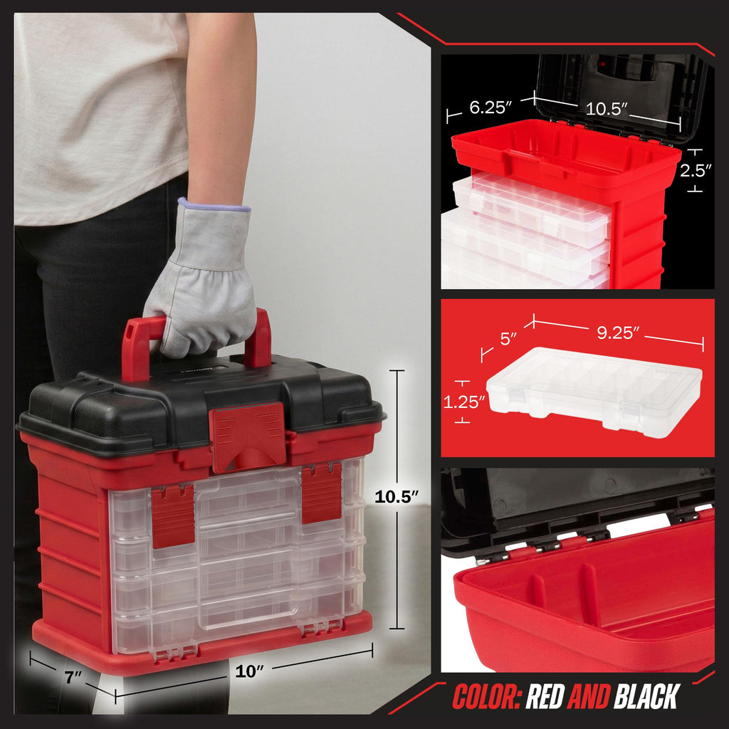 Portable Tool Box Small Parts Organizer with Drawers Z922908