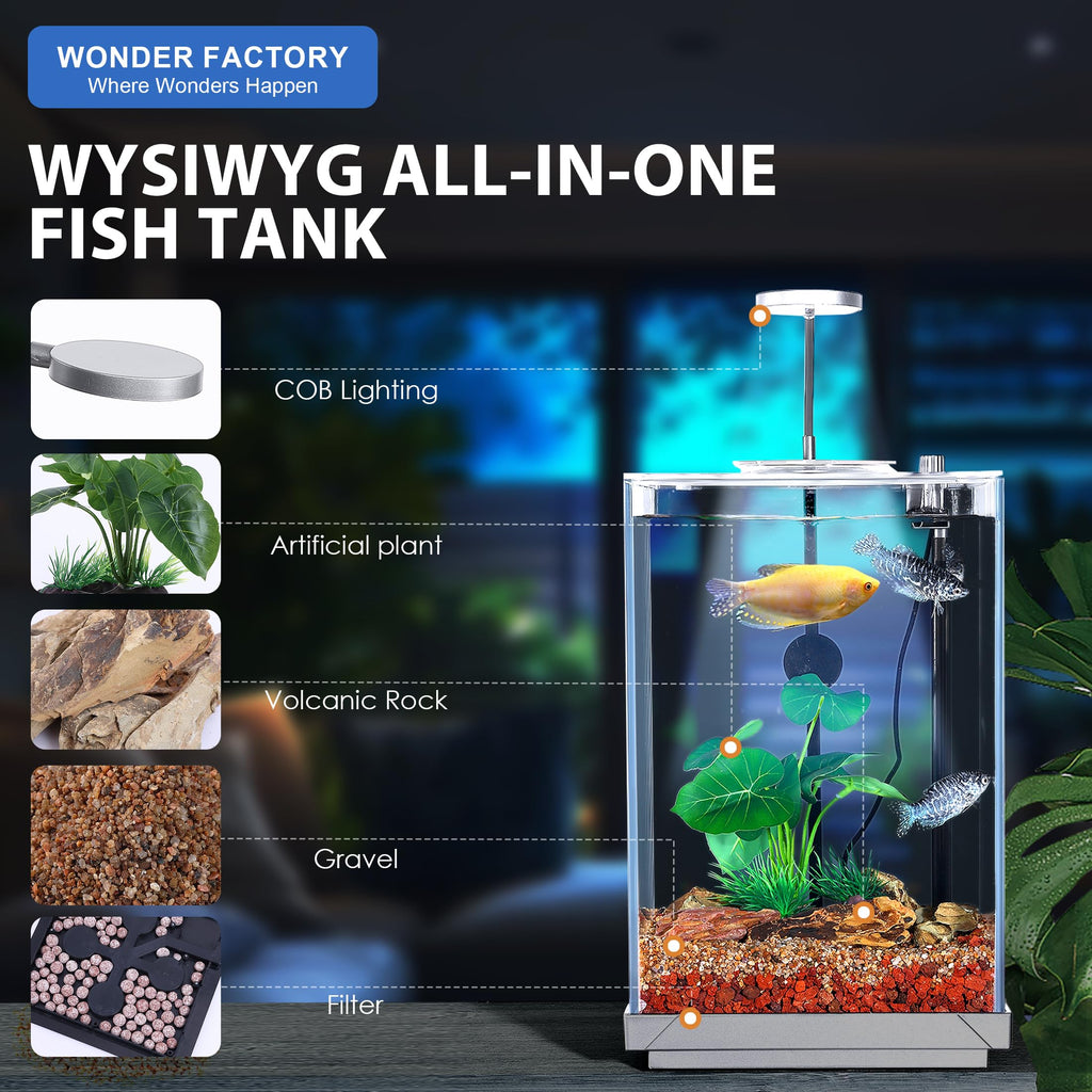 3 Gallon Fish Tank Aquarium B7414