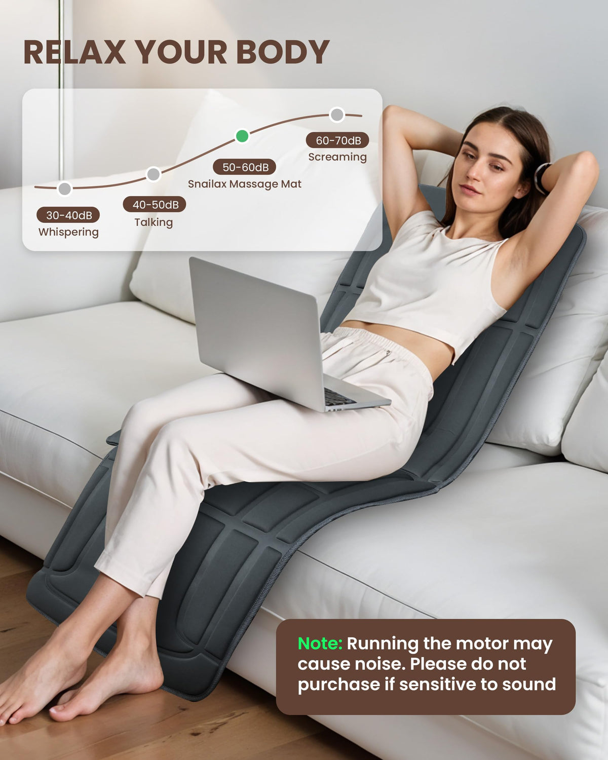 Full Body Massage Mat with Heat Y482