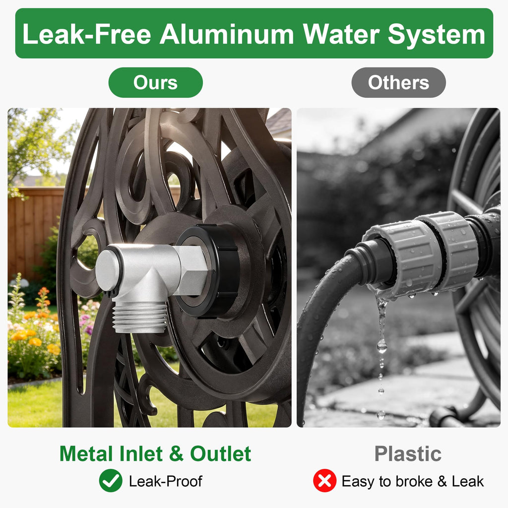Wall Mount Metal Garden Hose Reel R3978