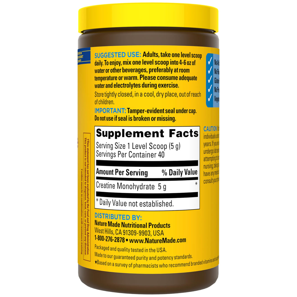 Micronized Creatine Monohydrate Powder 5g per Serving F611