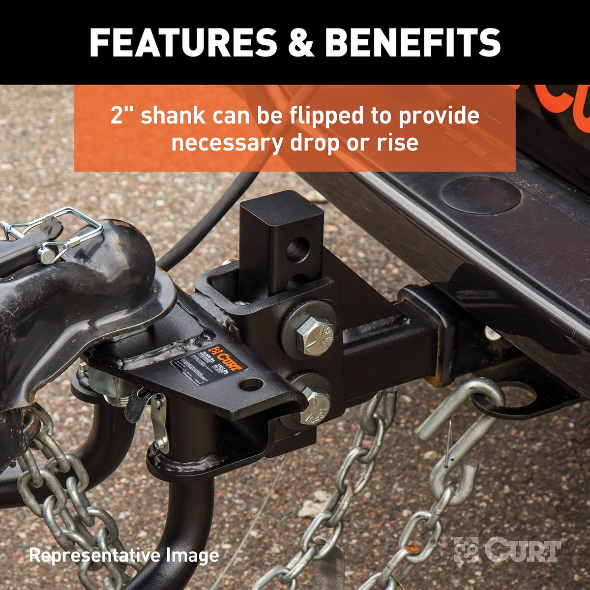 Round Bar Weight Distribution Hitch with Sway Control N875