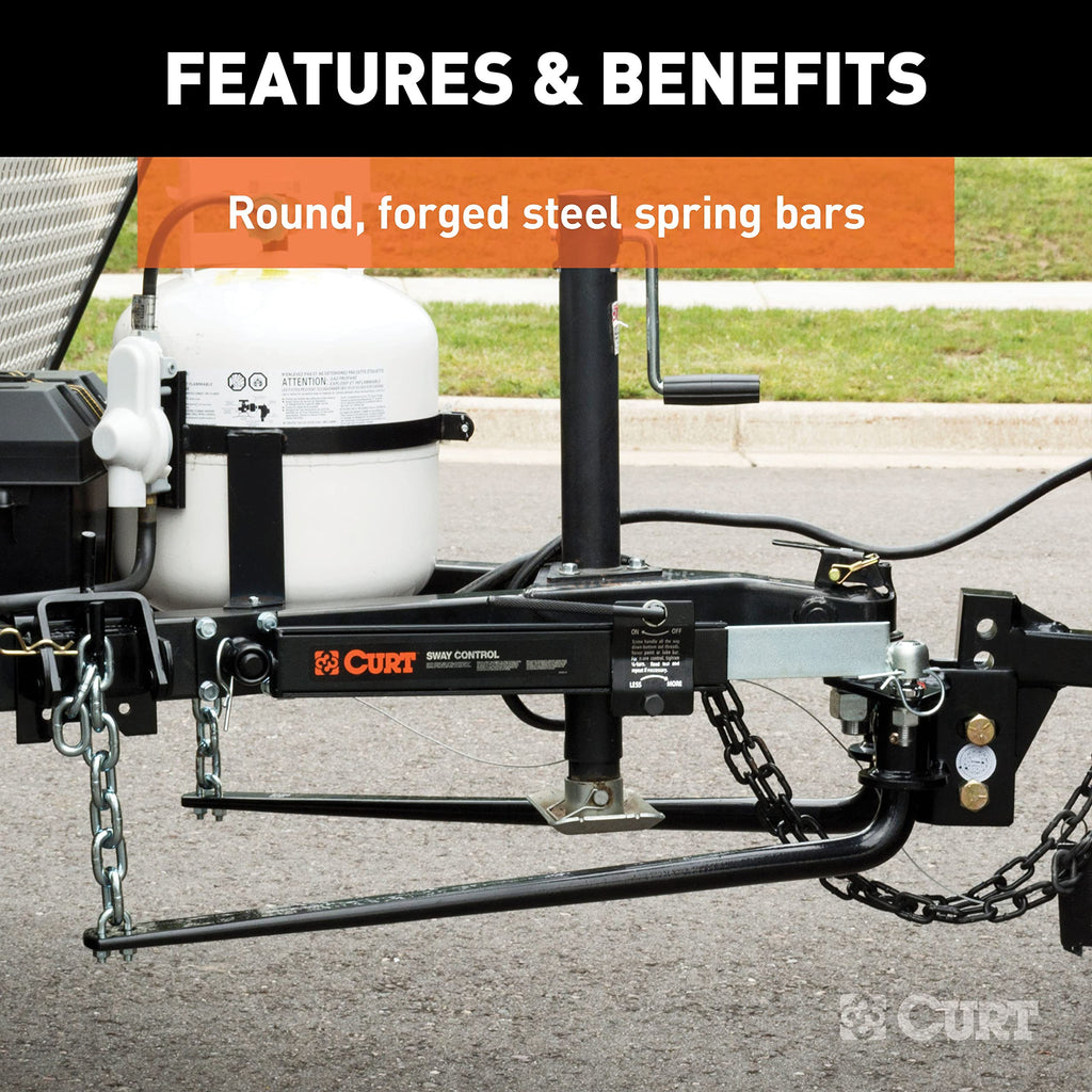 Round Bar Weight Distribution Hitch with Sway Control N875