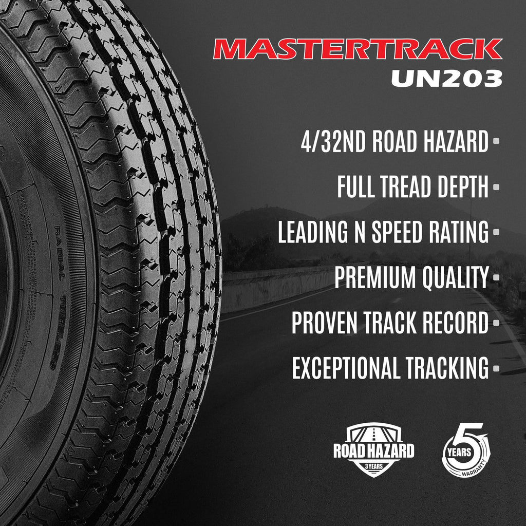 Set of 4 10 Ply Radial Trailer Tires F810907