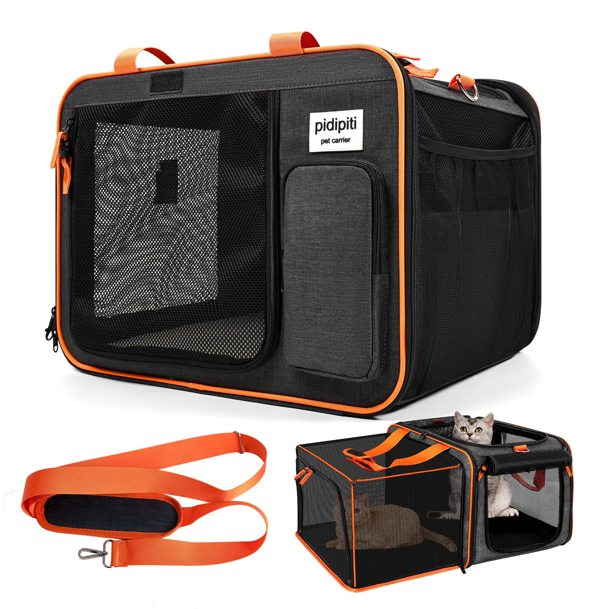 Expandable Large Cat Carrier D295