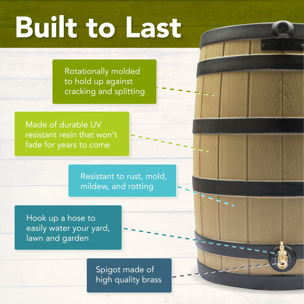 50 Gallon Rain Barrel J7530