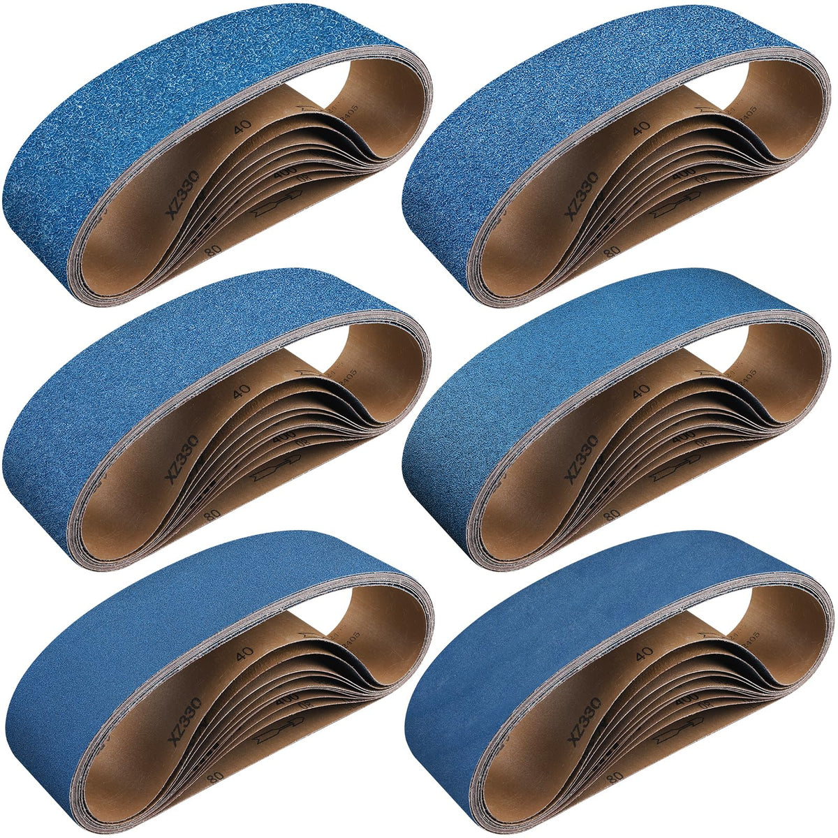 4 x 36 Inch Zirconia Sanding Belts 40-400 Grit N456